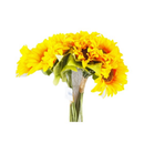 Sunflower 6 Stems Artificial, 13 in (10 Pack)