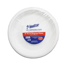 Blue Star, Bagasse Plates, 9 in (4 Pack)