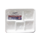 Blue Star, Bagasse Tray 5-Comp 8X10, 25 ct (20 Pack)