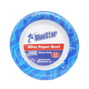 Blue Star, Blue Star, Paper Bowl 15 ct Blue Stripes, 20 oz (24 Pack)