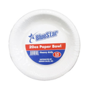 Blue Star, Blue Star, Paper Bowl 15 ct White, 20 oz (24 Pack)