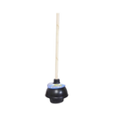 Blue Bowl Plunger Black Wood Handle (24 Pack)