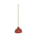 Blue Bowl Plunger Brown Wood Handle, 19.5 in (24 Pack)