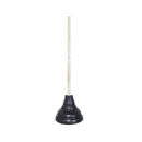 Blue Bowl Plunger Black Wood Handle, 22 in (24 Pack)