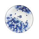 Bowl Ceramic Blue Flower, 7 in (24 Pack)