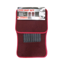 Blue Star, Car Mat, Burgundy, 4 ct (1 Pack)