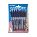 FamilyMaid, Permanent Markers, Black, 8 ct (24 Pack)