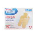 Lucky, First Aid Bandages Assorted Size, 100 ct (12 Pack)