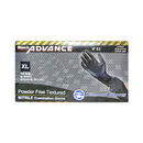 Diamond Gloves, Advance Disposable Gloves, Black, Extra Large, 100 ct (10 Pack)