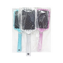 Hair Brush, Square, Assorted Colors, 10 in (12 Pack)