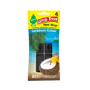 Little Trees, Vent Wrap Caribbean, 4 ct (24 Pack)