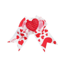 Hair Metal Snaps With Bow LOVE Hearts (12 Pack)
