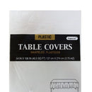 Imperial Plastics, Table Cover White Heavy Weight Rectangle Plastic (12 Pack)