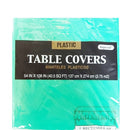 Table Cover Green Heavy Duty Rectangle Plastic (12 Pack)