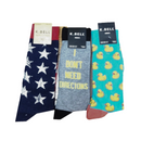 K Bell, Men's Crew Socks 1pair Assorted (12 Pack)