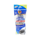 Scourer Pads Stainless Steel, 3 ct (24 Pack)