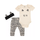 CAT, Baby Girl Jogger Set 6-9 Cat Design, 3 ct (12 Pack)