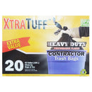 Xtra Tuff, Trash Bags 20 ct Black, 42 gal (6 Pack)