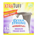 Xtra Tuff, Trash Bags 130 ct Medium, 8 gal (12 Pack)