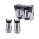 Ideal Kitchen, Salt & Pepper Set Stainless Steel, 4.42 oz (12 Pack)