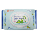 Hermana, Flushable Moist Wipes Blue, 60 ct (24 Pack)