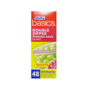 Hefty, Storage Bags Quart Double Zipper, 48 ct (12 Pack)