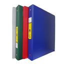 Binder 3 Ring 2-Pockets Assorted Colors, 1 in (24 Pack)