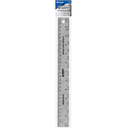 Bazic, Ruler Stainless Steel, 12 in (24 Pack)
