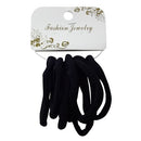 Hair Elastic Bands 8pc Large Black, 8 ct (12 Pack)