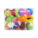 Toy Spiky Ball with Light 2-Tone Assorted (12 Pack)