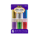 Glitter Shakers Assorted Colors, 6 ct, 1.5 oz (24 Pack)