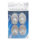 Capo, Adhesive Hooks Metal, 4 ct (24 Pack)