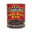 La Costeña, La Costena Whole Black Beans, 29 oz (12 Pack)