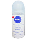 Nivea, Roll-On Invisible Pure, 50 ml (12 Pack)