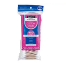 Cotton Swabs Bag Wooden, 450 ct (12 Pack)