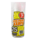 Cool Party Cups, Plastic Cups 25 ct Clear, 9 oz (48 Pack)