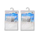 Shower Curtain 71 X 71 White W-design (12 Pack)