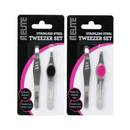 Stainless, Elite Tweezer Set Stainless Steel, 2 ct (12 Pack)