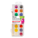 Bazic, Watercolor & Brush Set Washable (24 Pack)