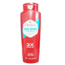 Old Spice, Body Wash 3X Pure Sport, 18 oz (4 Pack)