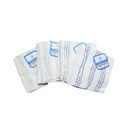 Amber Mills, Wash Cloths White With Stripes, 2 ct (12 Pack)