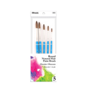 Paint Brush Natural Hair, 5 ct (24 Pack)