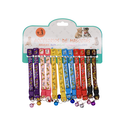 Pet Collar With Bell Assorted Colors (12 Pack)