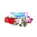 Key Ring, Key Chain Assorted Sequins Toys (12 Pack)