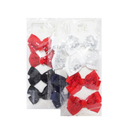 Hair Metal Clips With Bow Assorted Colors, 4 ct (12 Pack)
