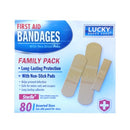 Lucky, First Aid Bandages, 80 ct (24 Pack)