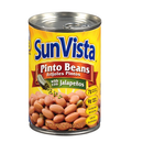 Sun Vista, Pinto Beans With Jalapeños, 15 oz (12 Pack)