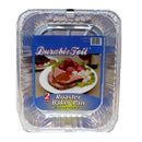 Durable Foil, Roaster Baker Pan With Label Aluminum, 2 ct (12 Pack)