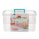 Sterilite, Stack Carry Box 2-Layer Clear (4 Pack)