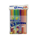 EZ, Drinking Straws Assorted Colors, 100 ct (48 Pack)